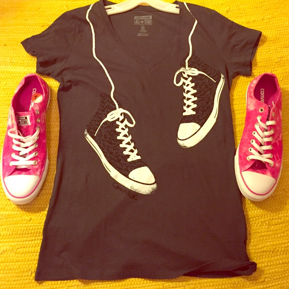 🎉HP2X🎉 ONE RESTOCKED! Converse All⭐️Star Sneakers Tee